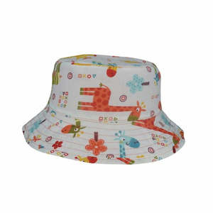 Tommy – Giraffe Print Reversible Cotton Bucket Hat for Toddlers