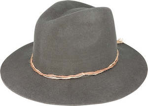 Premium Felt Hats: Wool Felt Safari Hat with Jute Twine Trim – Adjustable Fit