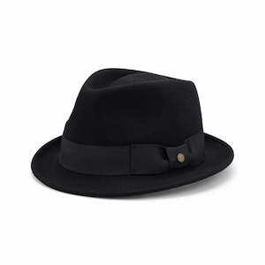 Avenel Pablo Australian Wool Felt Trilby Hat with Petersham Band and Signature Pin