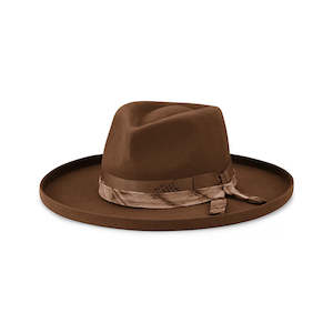 Premium Felt Hats: Phoenix – Structured Wool Felt Hat with Teardrop Crown and Turned Edge Brim