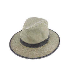 Lincoln Distressed Weathered Cotton Safari Hat with UPF 50+ Sun Protection