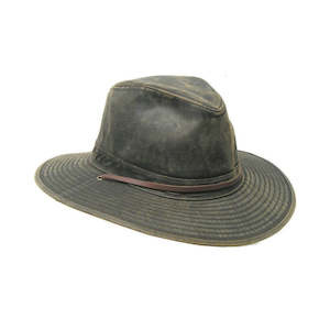 Premium Safari Hats: Oakridge – Weathered Cotton Safari Hat with Chin Tie and Water-Repellent Finish