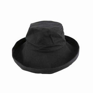 Avenel Whitney Deluxe Cotton Linen Breton Hat with Turned Brim and UPF 50+ Protection