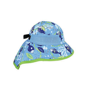 Premium Legionnaire Hats: Kendra Kid’s Printed Microfibre Legionnaire Hat with Neck Flap – UPF Protection