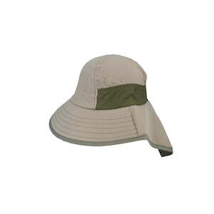 Anakie Microfibre Facesaver Legionnaire Hat with Neck Flap and Mesh Vent