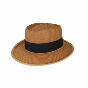 Premium Downunder Hats: Avenel Paxton Paper Braid Downunder Hat – Two Pleat Band and UPF 50+ Sun Protection