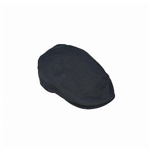 Aspen Linen Cotton Blend Flat Cap with Printed Cotton Lining