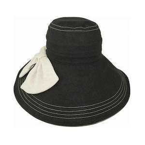 Premium Shapeable Hats: Dianne Hat – 100% Hemp with Wide Shapeable Brim and Decorative Bow