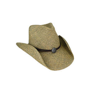 Premium Cowboy Hats: Heywood Western Hat – Twisted Natural Fibre with Upturned Brim
