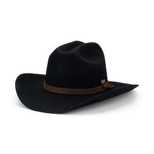 Flinders Cattleman Hat – Wool Felt Western Style with Centre Crease and 9cm Brim