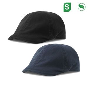 Atlantis Headwear: Atlantis Gatsby Street Cheese Cutter Cap‑S – Sustainable Cotton Blend