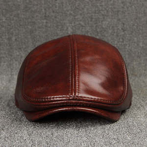 Urban Bestsellers: Genuine Cowhide Leather Beret – Comfortable & Sunproof Flat Cap