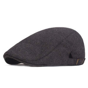 Urban Bestsellers: Wool Herringbone Cheesecutter Beret Cap – Autumn & Winter Unisex Style