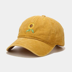 Urban Bestsellers: Vintage Sunflower Cap – Washed Peaked Outdoor Travel Hat