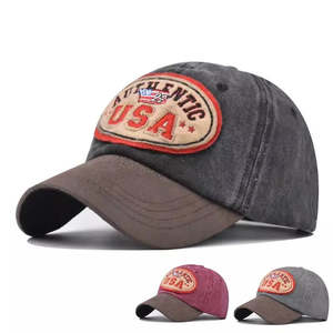 Baseball Caps: Authentic USA Washed Cotton Baseball Cap - Embroidered Details, Classic Casual Cap