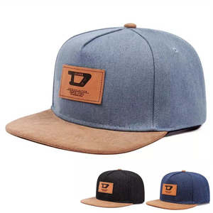 Baseball Caps: Denim Jeans Collection Snapback Cap - Cotton Denim Design With Classic Casual Style