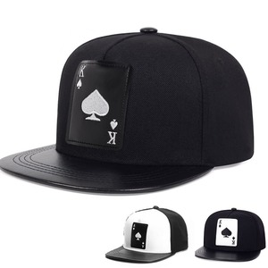 K Ace Poker Black Snapback Cap - Poker Themed Streetwear Snapback With Embroidered Logo