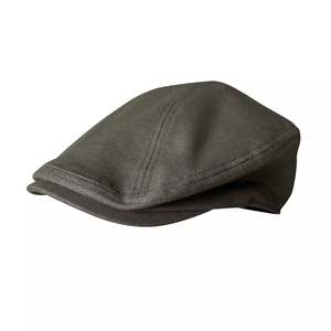 Flat Caps: Winston Army Green Linen Flat Cap - Lightweight And Versatile Cap For Casual Style