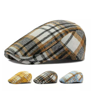 Camus Tartan Flat Cap - Classic Tartan Flat Cap For Smart Casual Outfits And Style