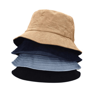 Bucket Hats: JM Corduroy Reversible Bucket Hat - Versatile Reversible Hat With Corduroy Texture