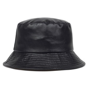 Waterproof Vegan Leather Bucket Hat – Stylish Rainproof Streetwear Hat
