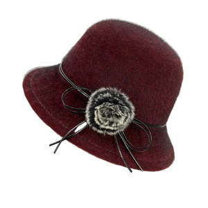 Bowler Hats: Deneuve Women Winter Vegan Wool Bowler Hat With Ethical Style And Warmth