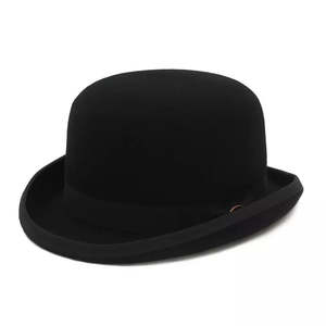 Gaillard Black Wool Bowler Hat - Classic Wool Bowler For Formal Style And Refined Look