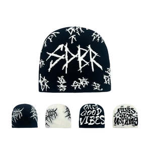 Beanies: SDBR Gothic Winter Knitted Beanie - Urban Caps
