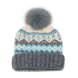 Beanies: Winter Christmas Knitted Beanie With Pom - Urban Caps