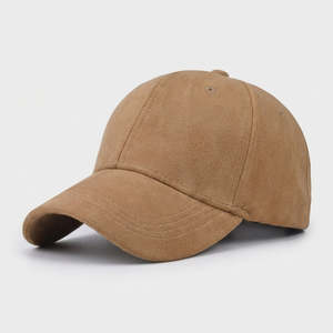 Suede Cap With Structured Front Panel And Soft Lining - Urban Caps