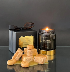 Surmanti Long Burning Ecosoya Candle - Vanilla Caramel - 100g