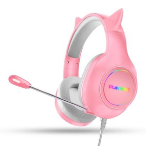 Playmax RGB Cat Ear Headset Pink