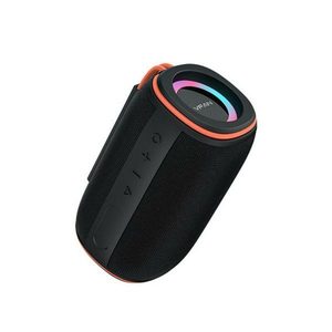 Portable Speakers: Nexus 15W Bluetooth Speaker w LED Ring Light, IPX6 Waterproof – Black