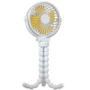 USB Rechargeable Flexible Tripod Fan White