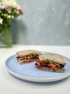 All: Beetroot + Smashed Avo sandwich (VEGAN)