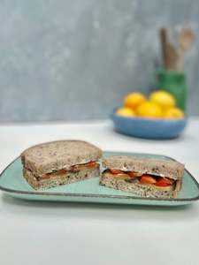 All: Roasted eggplant sandwich (VEGAN)