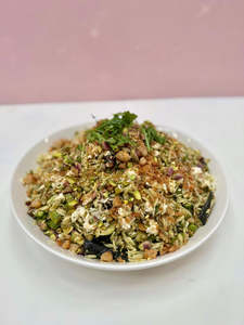 Asparagus, zucchini + orzo salad