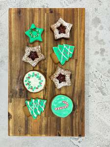 Iced gingerbread cookies