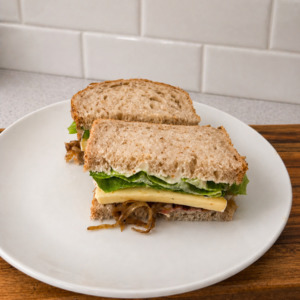 Bacon + brie sandwich
