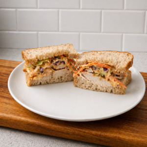 Asian style chicken sandwich