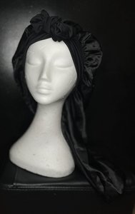 Long Satin Bonnet with ribbon - Curl and curl tools Urban Kurl Studio Urban Kurl&hellip;