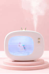 Humidifiers Diffusers: Portable Mini TV Style Humidifier with Night Light