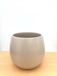 Addie Round Ceramic Planter 12.5CM - Taupe