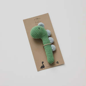 Baby Child: Over The Dandelions Crochet Rattle - Dinosaur