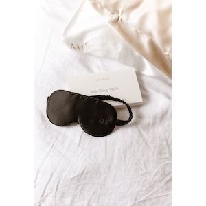 Personal Care: New Moon Silk Eye Mask - Black