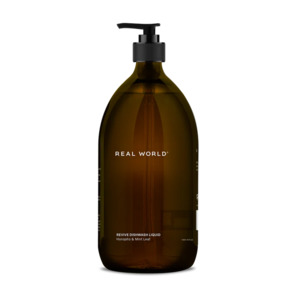 Real World Horopito Leaf & Mint Dishwashing Liquid - Glass Bottle