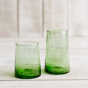Kitchen: Beldi Moroccan Glassware - Green