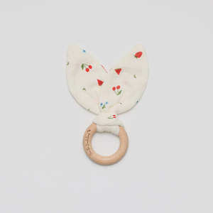 Teething: Over The Dandelions Organic Bunny Ears Teether - Sweet Pickings