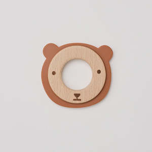 Teething: Over The Dandelions - Bailey The Bear Teether Wood & Silicone
