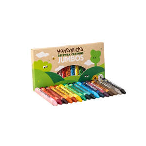 Honeysticks Beeswax Crayons - Jumbo 16 Pack